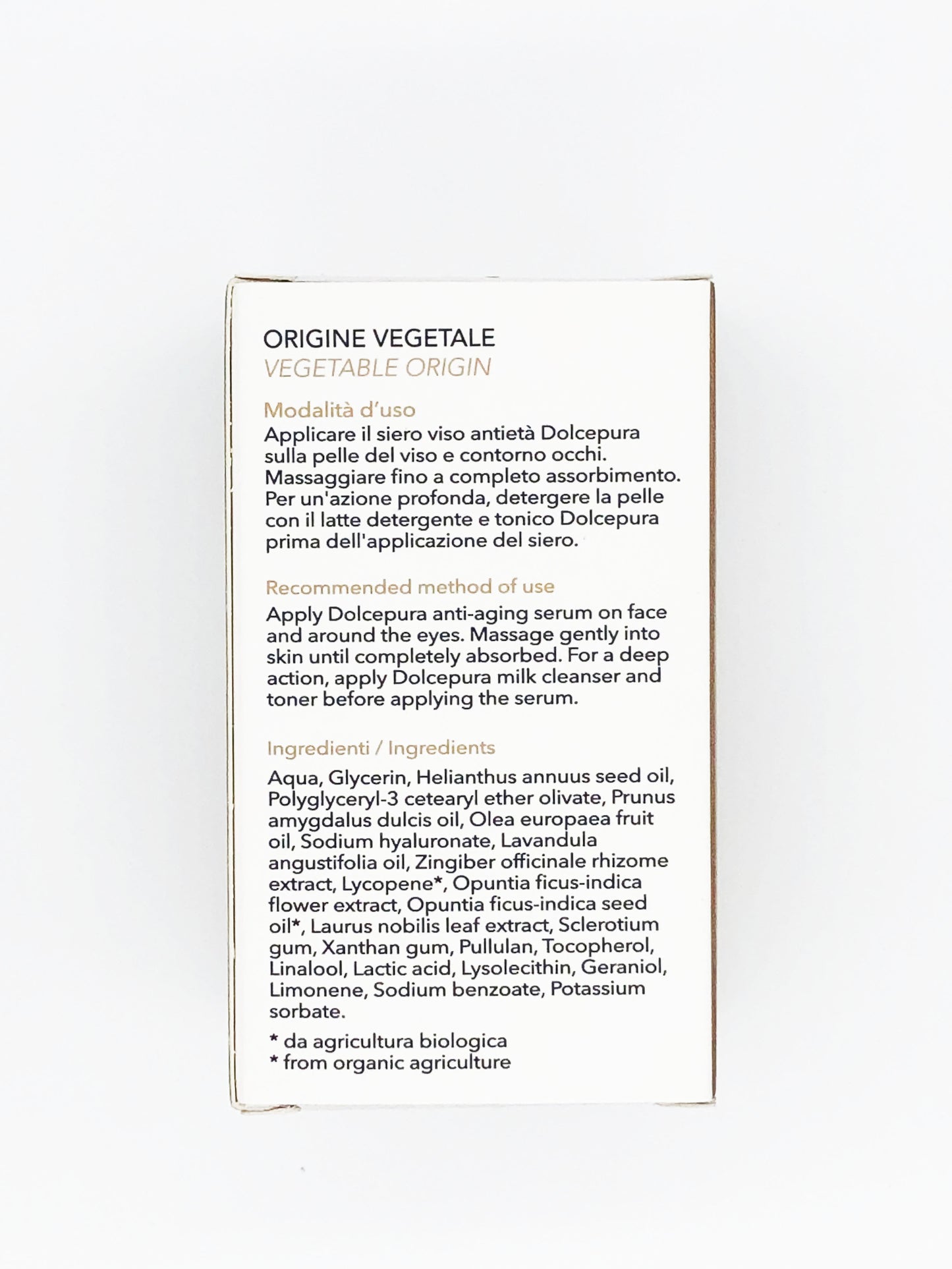 Suero facial, crema facial ligera, crema para la zona de ojos "PRECIOUS". Origen orgánico y vegetal