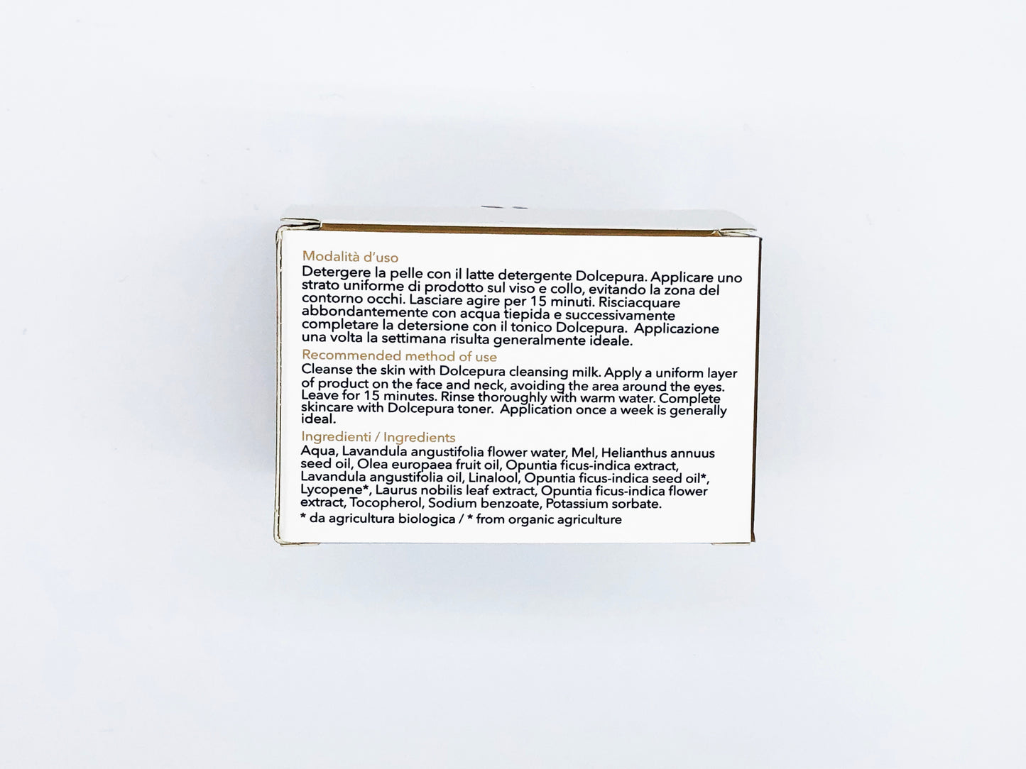 GESICHTS Kosmetik maske "NATÜRLICH SCHÖN"-Bio-Lycopin-Opuntia (Anti-Aging, stimulierend und regenerierend). Bio-und pflanzliche Herkunft