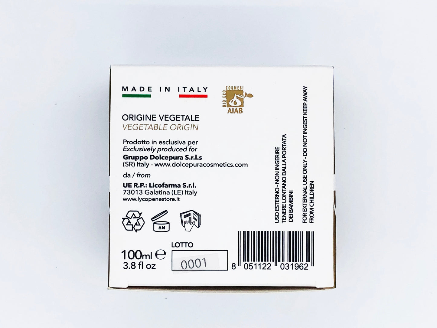 GESICHTS Kosmetik maske "NATÜRLICH SCHÖN"-Bio-Lycopin-Opuntia (Anti-Aging, stimulierend und regenerierend). Bio-und pflanzliche Herkunft