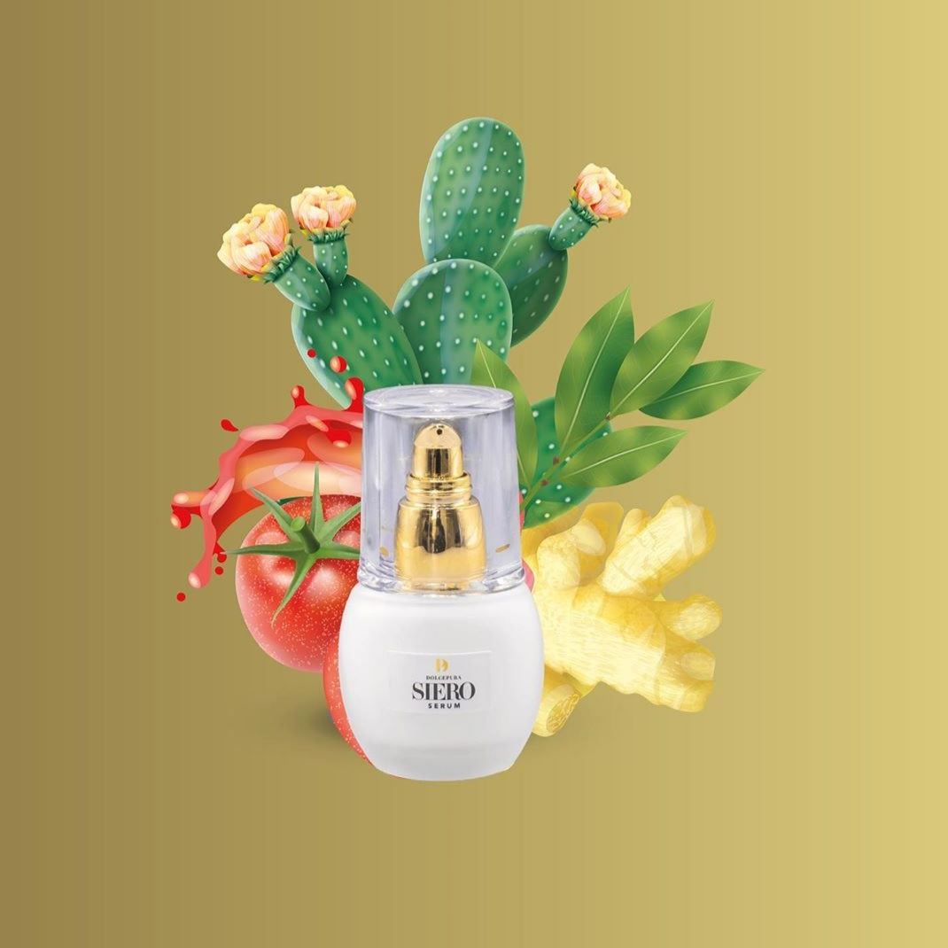 Suero facial, crema facial ligera, crema para la zona de ojos "PRECIOUS". Origen orgánico y vegetal