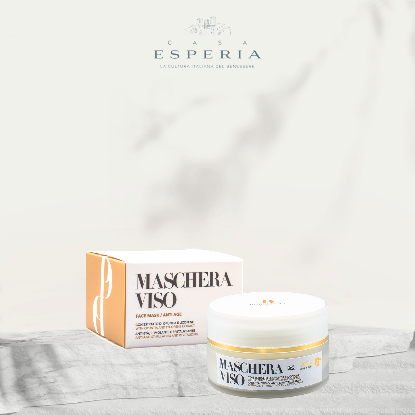 GESICHTS Kosmetik maske "NATÜRLICH SCHÖN"-Bio-Lycopin-Opuntia (Anti-Aging, stimulierend und regenerierend). Bio-und pflanzliche Herkunft